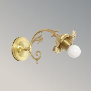 Traditional Ornate Flower Golden Wall Sconce - Sculptural Wall Light - Decorative Bedroom Lighting - Kitchen Wall Light Fixture
